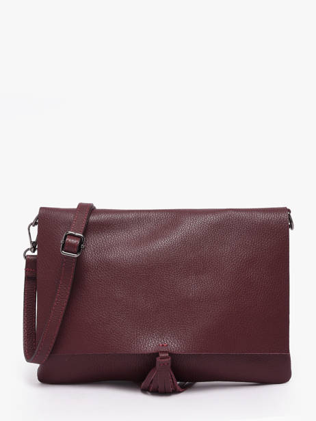 Cross Body Tas Caviar Leder Milano Rood caviar CA21062